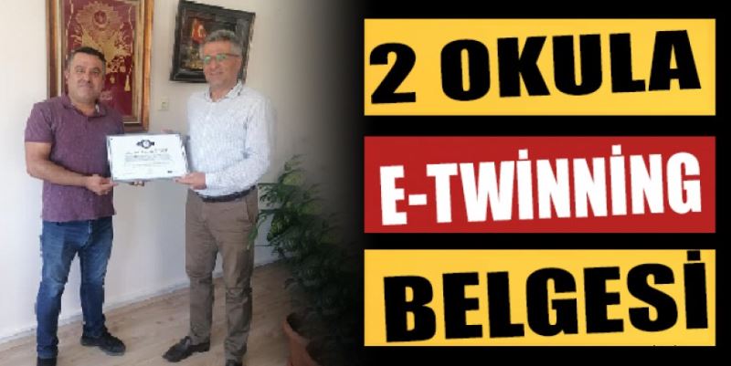 2 OKULA E-TWİNNİNG ÖDÜLÜ