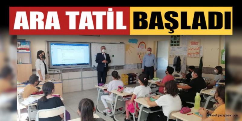 2021-2022 EĞİTİM ÖĞRETİM DÖNEMİNİN İLK ARA TATİLİ DÜN ÇALAN SON DERS ZİLİNİN ARDINDAN BAŞLADI