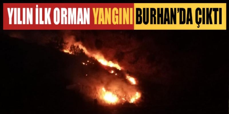 2022’İN İLK YANGINI BURHAN’DA ÇIKTI