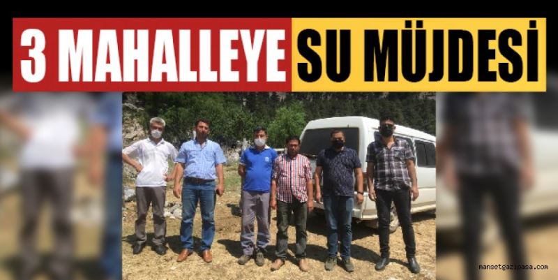 3 MAHALLEYE SU MÜJDESİ