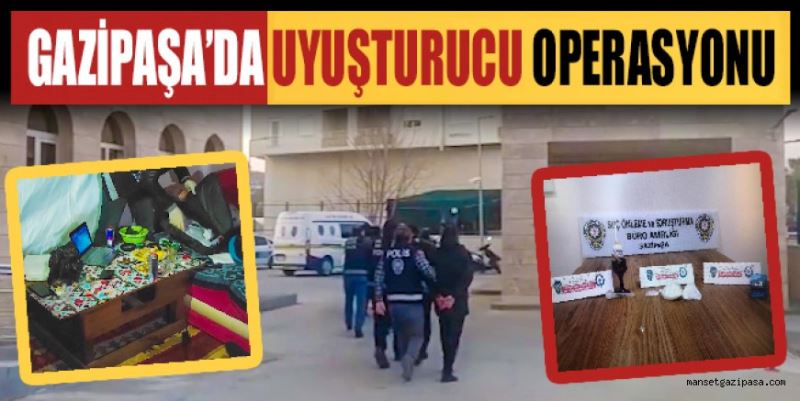 9 AYRI ADRESE EŞ ZAMANLI UYUŞTURUCU MADDE OPERASYONU DÜZENLENDİ: 10 GÖZALTI