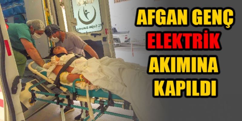 AFGAN İŞÇİ AKIMA KAPILDI