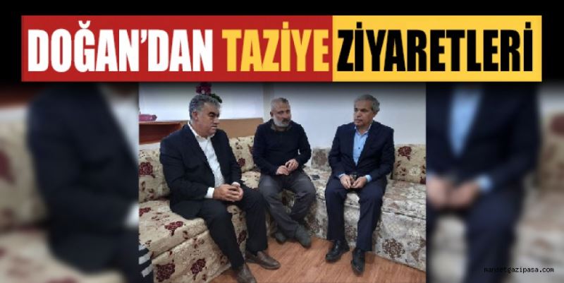 AK PARTİ GAZİPAŞA İLÇE BAŞKANI ALİ DOĞAN’DAN TAZİYE ZİYARETİ