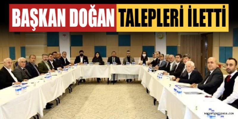 AK PARTİ GAZİPAŞA İLÇE BAŞKANI ALİ DOĞAN GAZİPAŞA’NIN TALEPLERİNİ İLETTİ