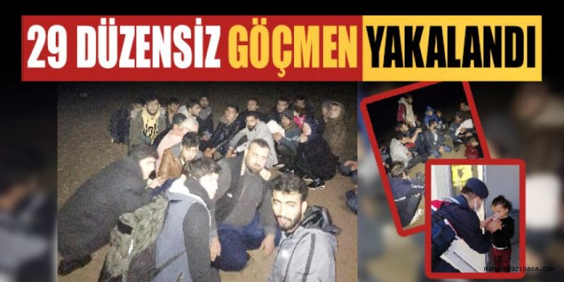 ALANYA’DA YURT DIŞINA KAÇMAYI PLANLAYAN 29 DÜZENSİZ GÖÇMEN YAKALANDI.