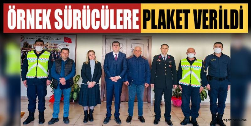 ALTUN’DAN ÖRNEK SÜRÜCÜLERE PLAKET