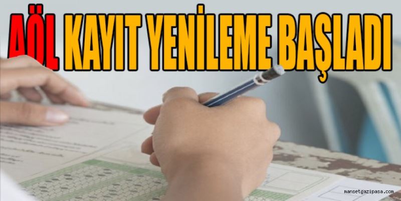 AÖL KAYIT YENİLEME BAŞLADI