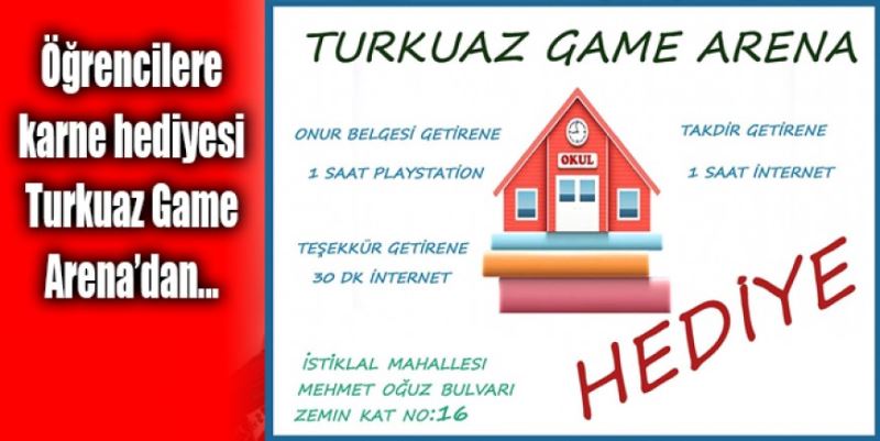 BAŞARILI ÖĞRENCİYE OYUN VE İNTERNET HEDİYESİ