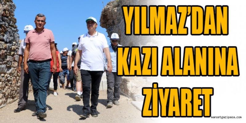 BAŞKAN YILMAZ’DAN KAZI EKİBİNE ZİYARET