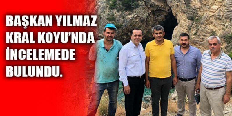 BAŞKAN YILMAZ KRAL KOYUNU İNCELEDİ