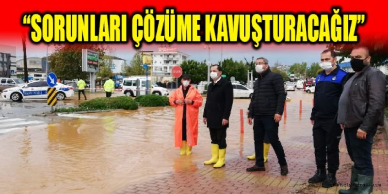 Başkan Yılmaz, su baskınıyla ilgili konuştu