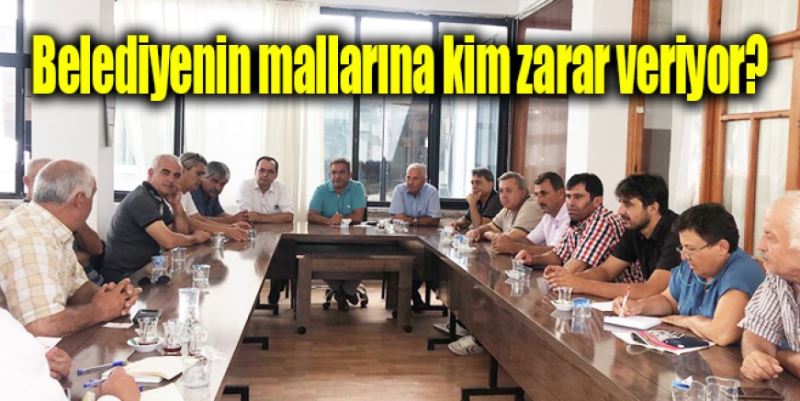 BELEDİYENİN MALLARINA KİM ZARAR VERİYOR?