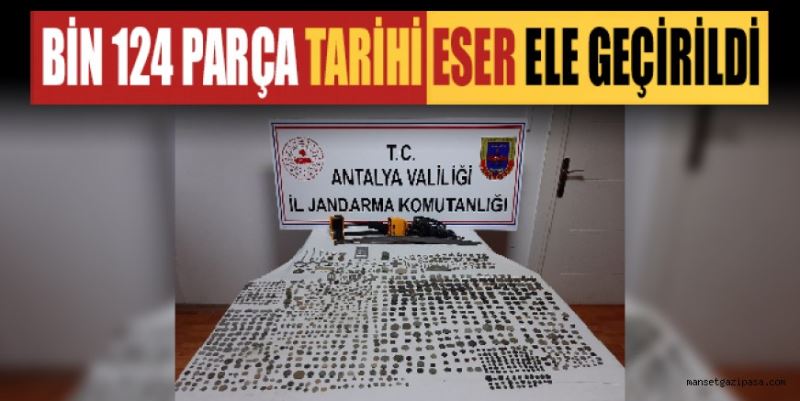 BİN 124 PARÇA TARİHİ ESER ELE GEÇİRİLDİ