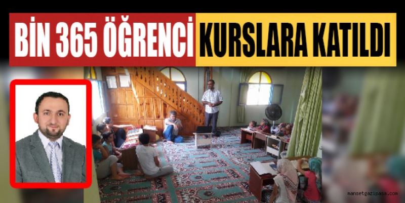 BİN 365 ÖĞRENCİ KURSLARA KATILDI