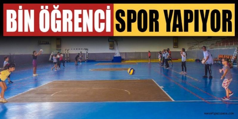 BİN ÖĞRENCİ SPOR YAPIYOR