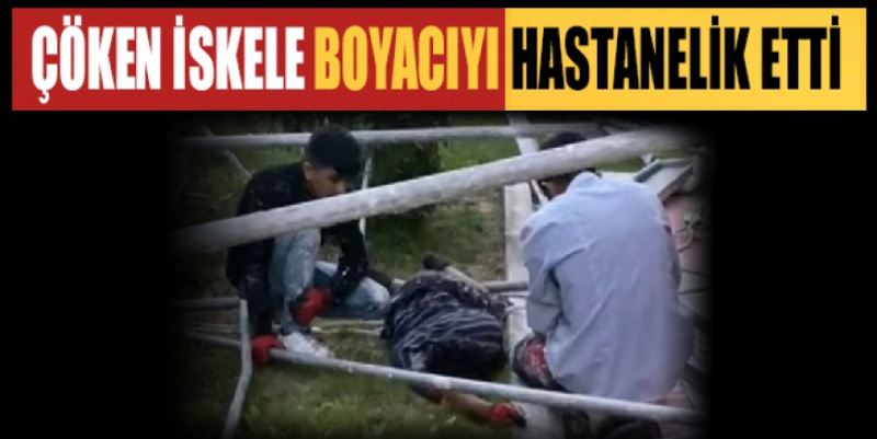 BOYA İSKELESİ ÇÖKTÜ: 1 KİŞİ YARALANDI