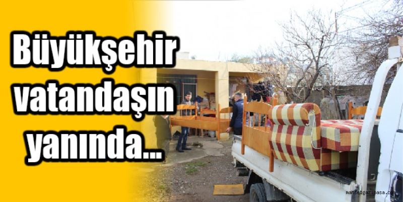 Büyükşehir ihtiyaç sahiplerinin yanında