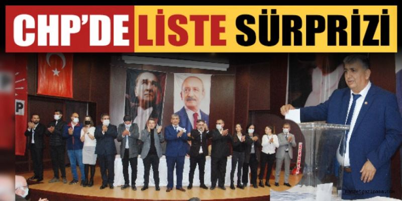 CHP’DE LİSTE SÜRPRİZİ