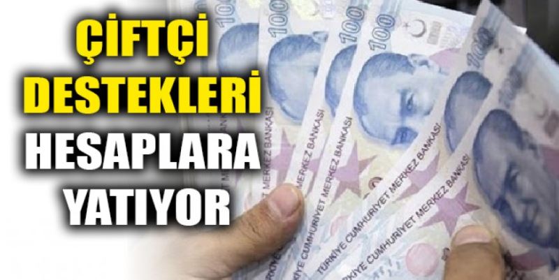 ÇİFTÇİ DESTEKLERİ HESAPLARA YATIYOR