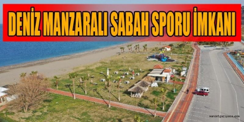 DENİZ MANZARALI SABAH SPORU İMKANI