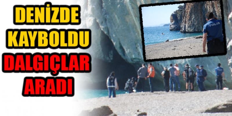 DENİZDE KAYBOLAN KİŞİYİ  SAHİL GÜVENLİK ARADI