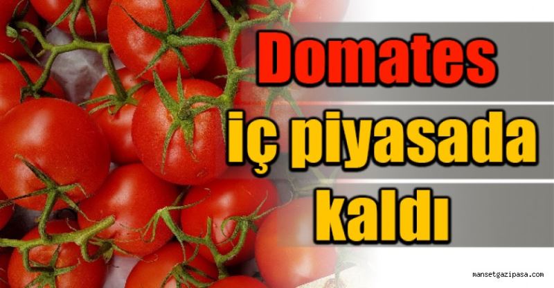 Domates iç piyasada kaldı