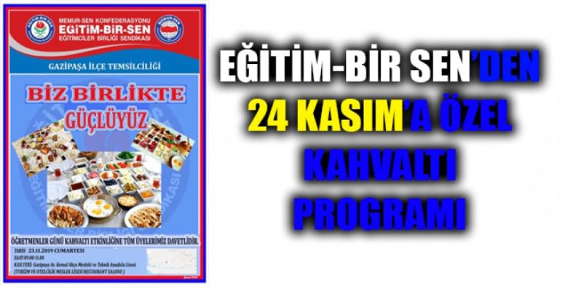 EĞİTİM-BİR SEN KAHVALTIDA BULUŞACAK