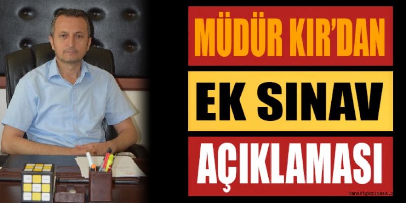 EK SINAV 16-20 AĞUSTOS’TA