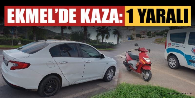 EKMEL’DE KAZA: 1 YARALI