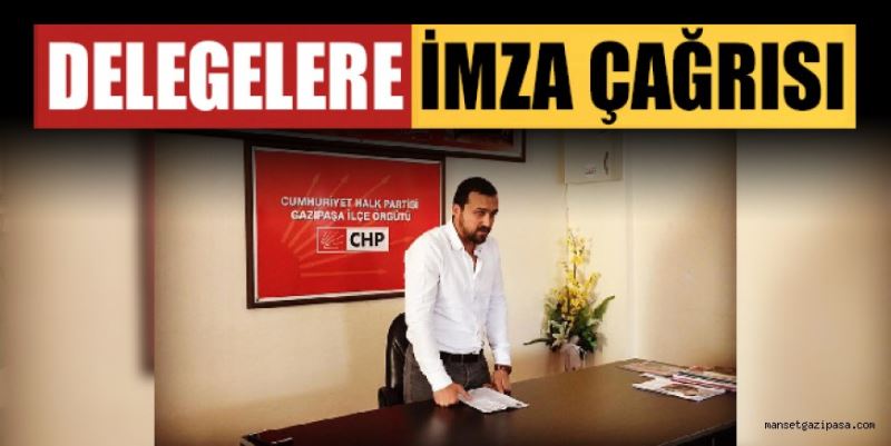 ESKİ BAŞKAN ÇETİN CHP’Lİ DELEGELERİ İMZA KAMPANYASINA DESTEK VERMEYE DAVET ETTİ