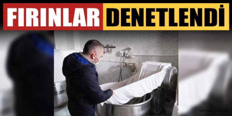 FIRINLAR DENETİMDEN GEÇTİ