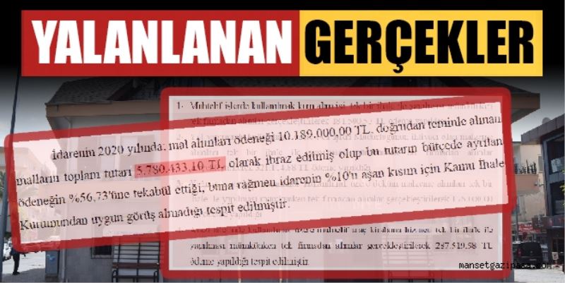 GAZİPAŞA BELEDİYESİNİN YALANLADIĞI SAYIŞTAY GERÇEKLERİNİ MANŞET GAZETESİ YAZDI