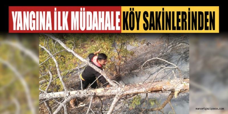 GAZİPAŞA’DA ÇIKAN YANGIN, VATANDAŞLARIN MÜDAHALESİYLE KONTROL ALTINA ALINDI