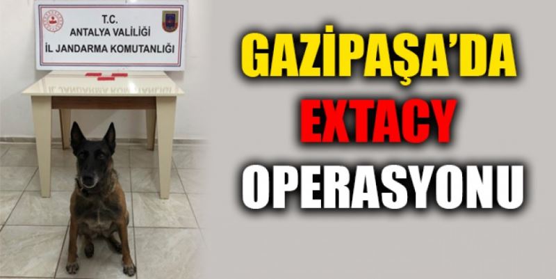 GAZİPAŞA’DA EXTACY OPERASYONU