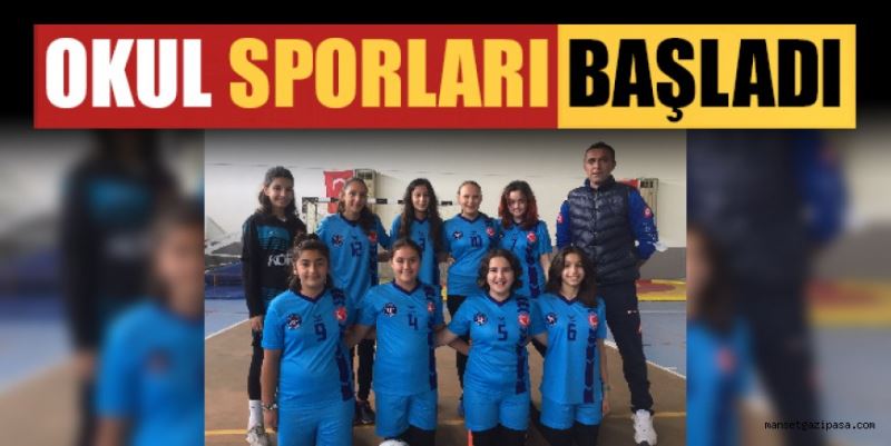 GAZİPAŞA’DA OKUL SPORLARI BAŞLADI