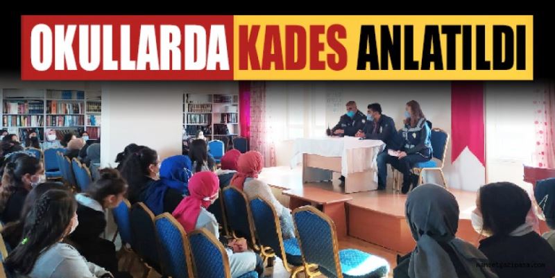 GAZİPAŞA’DA POLİSLER ÖĞRETMEN VE ÖĞRENCİLERE KADES’İ ANLATTI