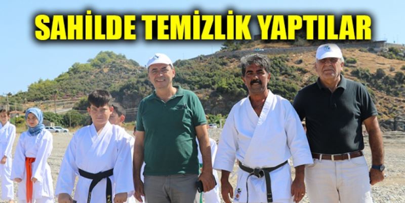 GAZİPAŞA’DA SAHİL TEMİZLİĞİ