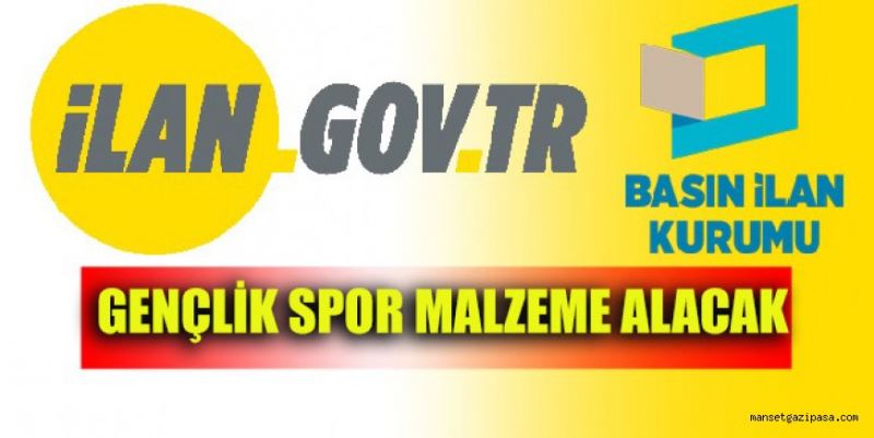 GENÇLİK SPOR MALZEME ALACAK