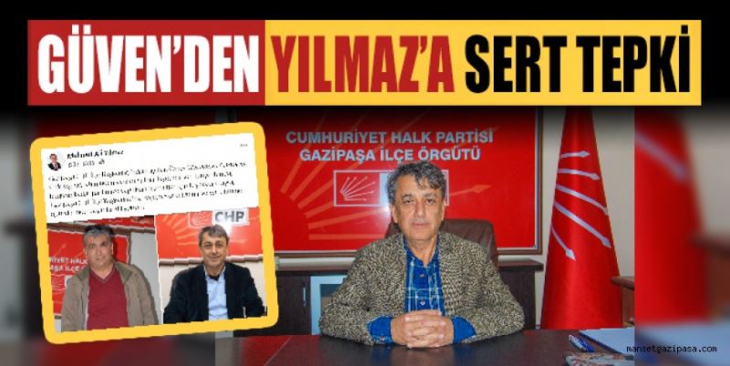 GÜVEN’DEN YILMAZ’A SERT TEPKİ: BEN YAPTIĞIM ÇALIŞMALARI, MEHMET ALİ YILMAZ TEŞEKKÜR ETSİN DİYE YAPMADIM