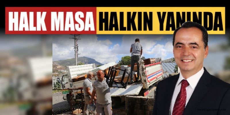 HALK MASA İHTİYAÇ SAHİBİNİN YANINDA