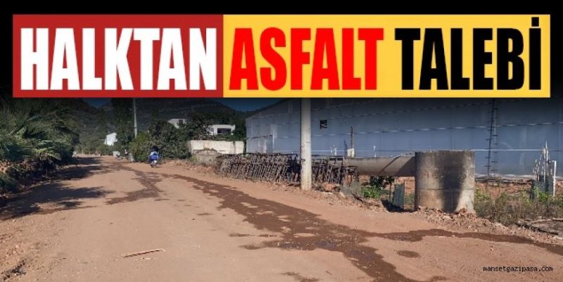 HALKTAN ASFALT TALEBİ