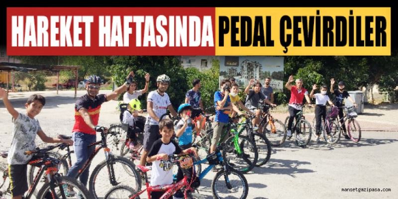 HAREKETLİLİK HAFTASINDA PEDAL ÇEVİRDİLER