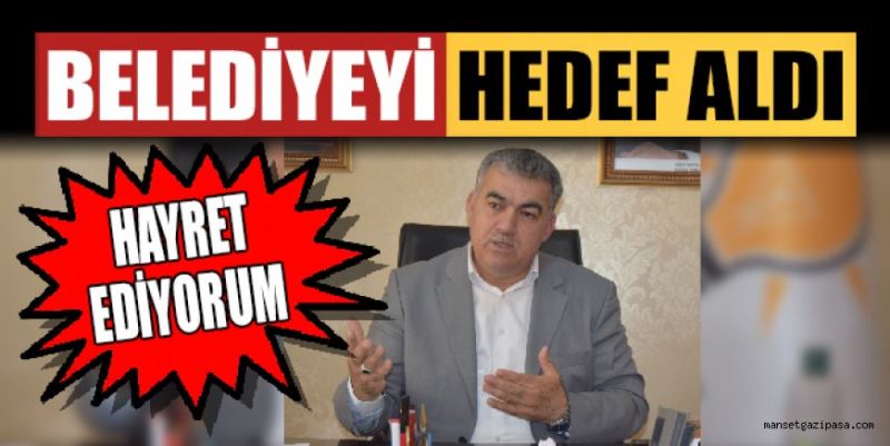 “HAYRET EDİYORUM”