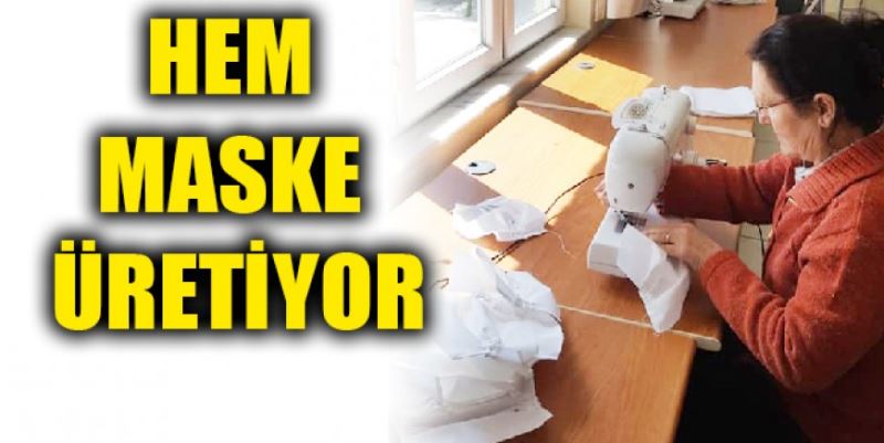 HEM MASKE ÜRETİYOR