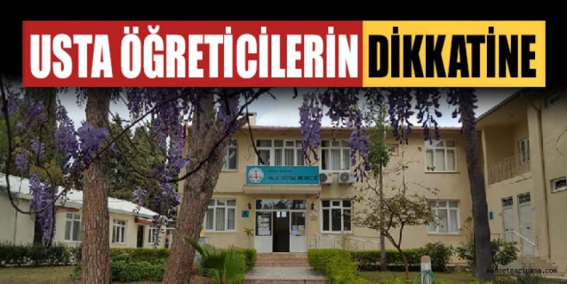 HEM USTA ÖĞRETİCİ ALACAK