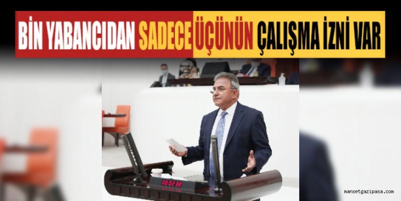 “HER BİN YABANCIDAN SADECE ÜÇÜNÜN ÇALIŞMA İZNİ VAR”