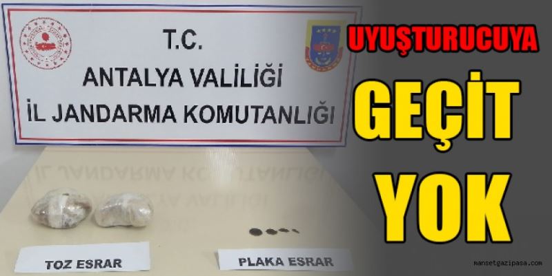 İç çamaşırından  uyuşturucu çıktı