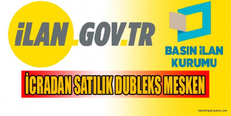 İCRADAN SATILIK DUBLEKS MESKEN