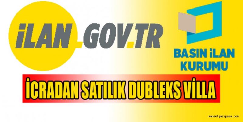 İCRADAN SATILIK DUBLEKS VİLLA