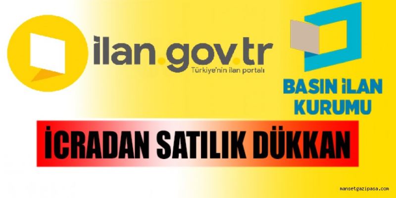 İCRADAN SATILIK DÜKKAN